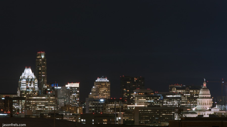 Downtown Austin at night
